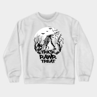 trick rawr treat halloween Crewneck Sweatshirt